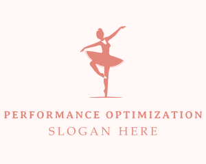 Pink Ballerina Tutu logo design