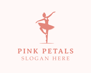 Pink Ballerina Tutu logo design