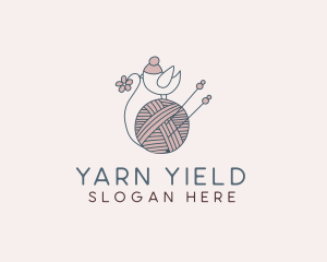 Cute Bird Crochet  logo design