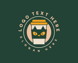 Coffee - Cat Feline Coffee logo design