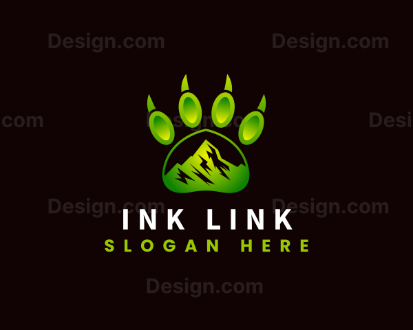 Outdoor Mountain Paw Logo