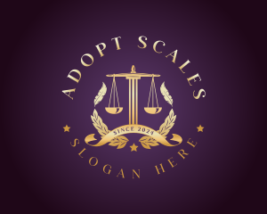 Legal Justice Scale logo design