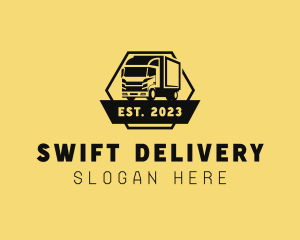 Shipping Truck Delivery logo design