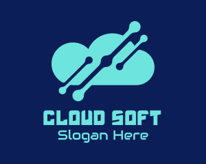 Blue Cloud Network  logo design