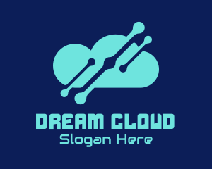 Blue Cloud Network  logo design