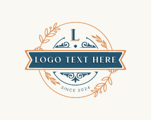 Elegant Floral Ornament logo