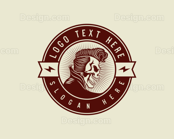 Skull Rockstar Band Logo