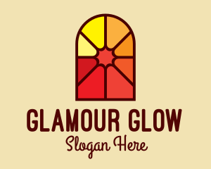 Stained Glass Religious Logo