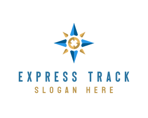 Location Tracking Compass logo design