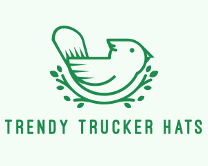 Nature Finch Bird Logo