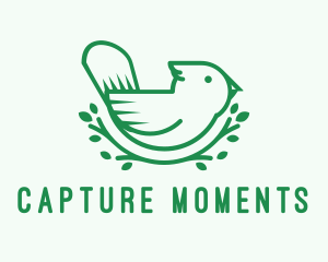 Nature Finch Bird logo