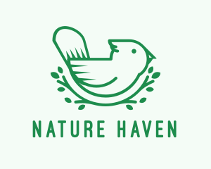 Nature Finch Bird logo design