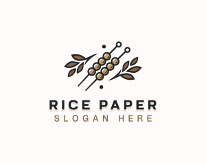 Dango Rice Cake Dessert  logo design