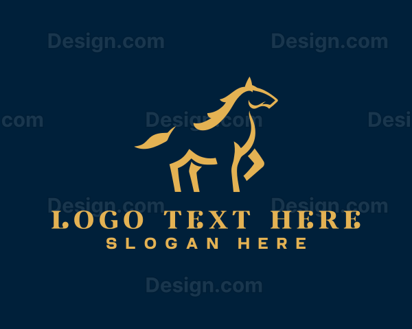 Horse Luxury Minimal Logo