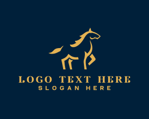 Horse Luxury Minimal  Logo