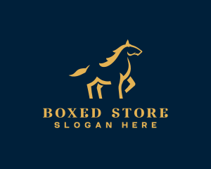 Horse Luxury Minimal  logo design