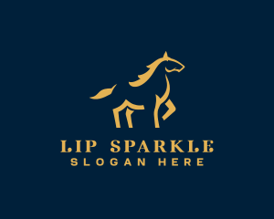 Horse Luxury Minimal  logo design