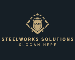 Industrial Ironworks Welding logo design