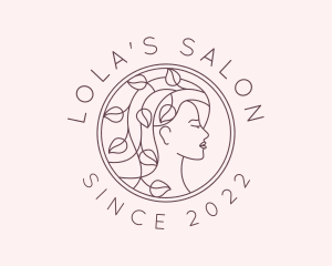 Lady Leaf Hair Salon logo design