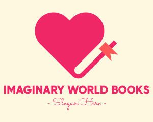 Pink Lovely Book logo design