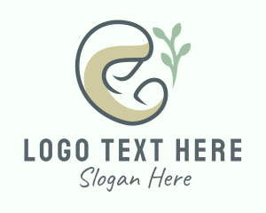 Organic Breastfeeding Mother  Logo