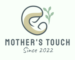 Organic Breastfeeding Mother  logo design