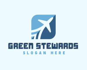 Aviation Transport Plane Tourism logo design