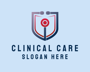 Medical Stethoscope Shield logo