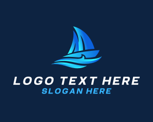 Premium Sailor Boat logo