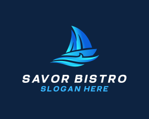 Premium Sailor Boat logo