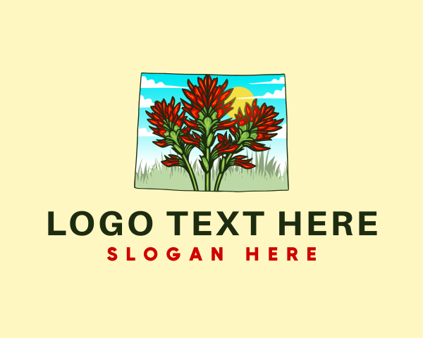 Indian Paintbrush logo example 2