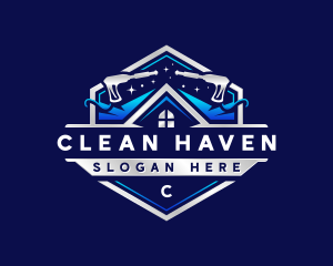 Pressure Washing Maintenance Cleaning logo design