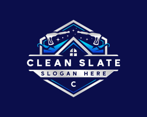 Pressure Washing Maintenance Cleaning logo design