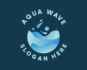 Clean Water Splash logo design