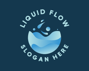 Clean Water Splash logo design