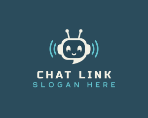 Cute Messaging Robot logo