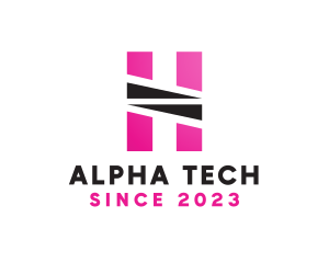 Geometric Pink H logo