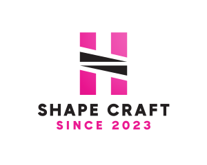 Geometric Pink H logo