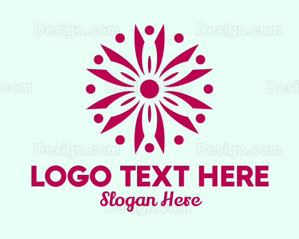 Elegant Daisy Pattern Logo