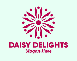 Elegant Daisy Pattern  logo