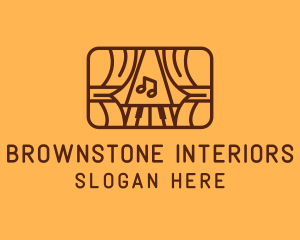 Brown Musical Theatre Stage logo