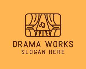 Brown Musical Theatre Stage logo