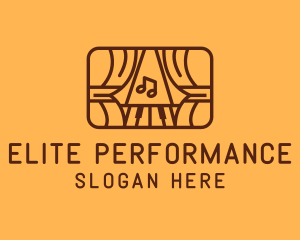 Brown Musical Theatre Stage logo