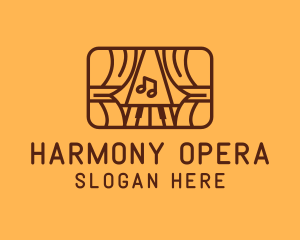 Brown Musical Theatre Stage logo