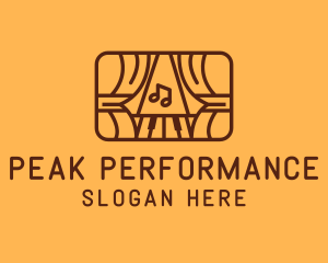 Brown Musical Theatre Stage logo