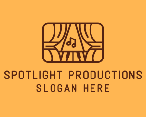 Brown Musical Theatre Stage logo