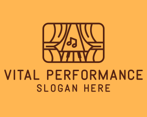 Brown Musical Theatre Stage logo