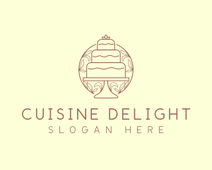 Sweet Wedding Cake   logo design