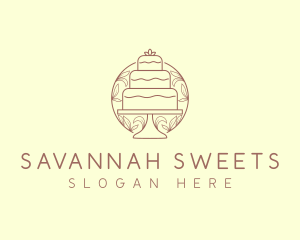 Sweet Wedding Cake   logo design