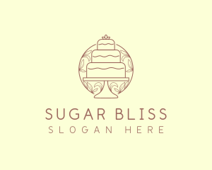 Sweet Wedding Cake   logo design